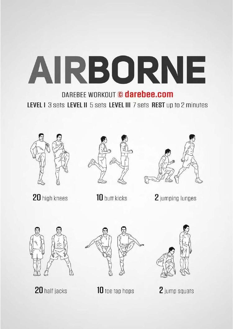 Airborne workout poster