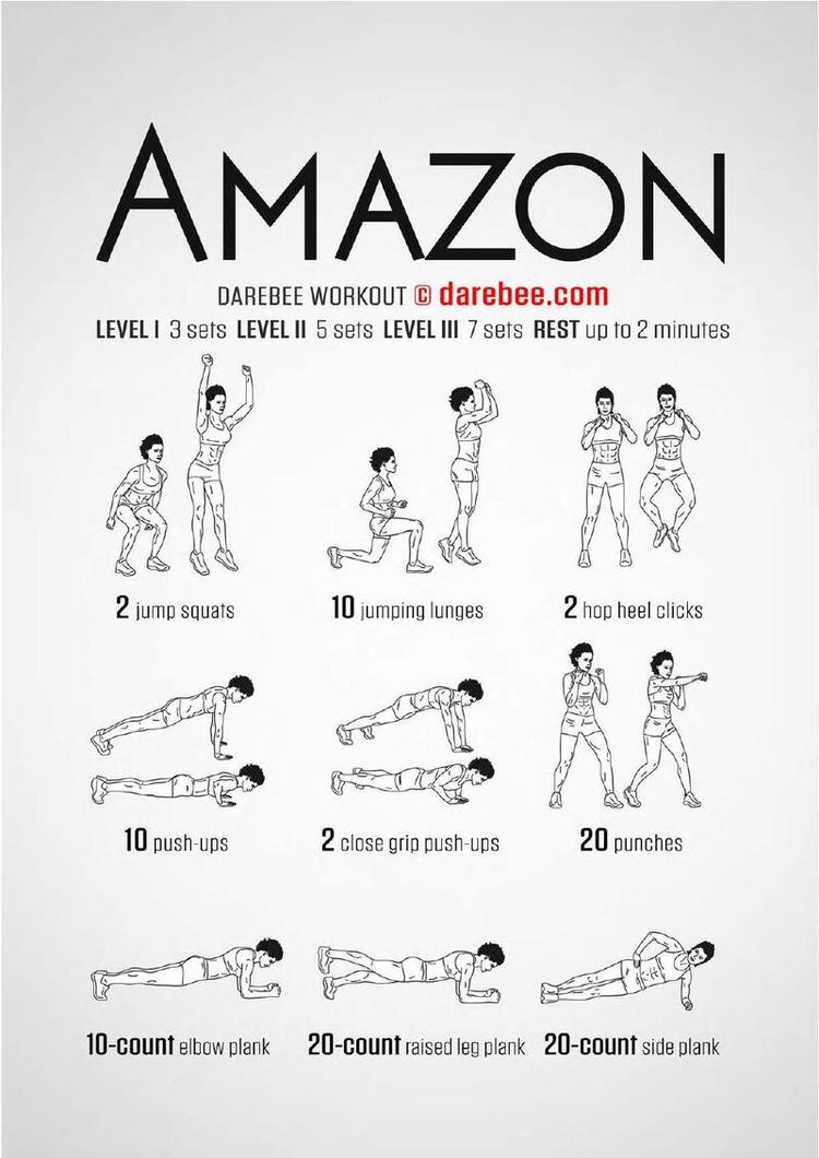 Amazon workout poster
