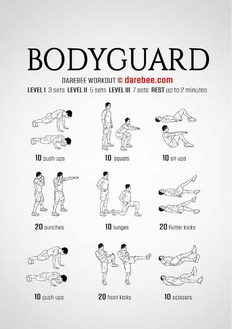 Bodyguard workout poster