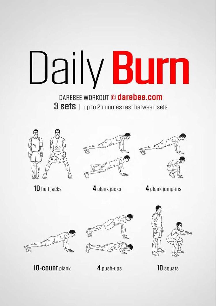 Daily Burn workout poster