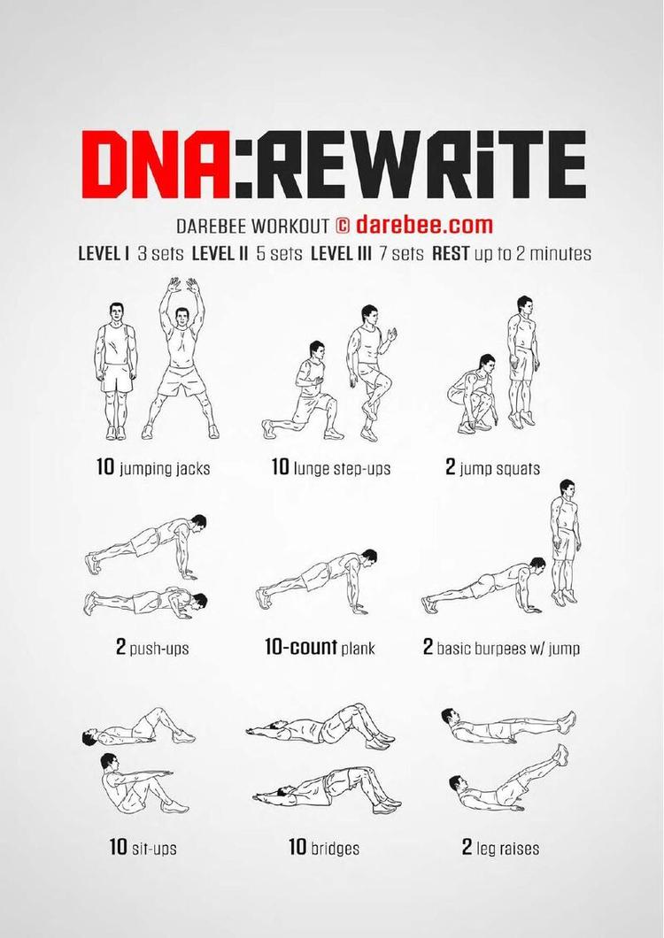 DNA: rewrite workout poster
