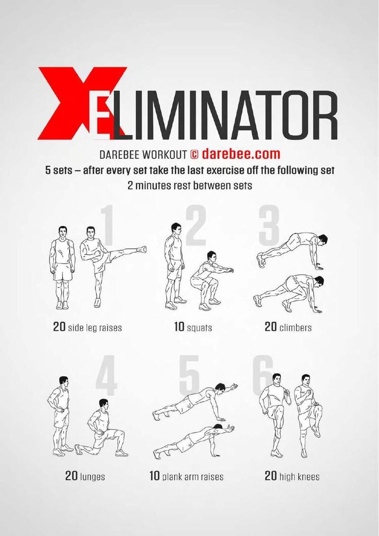 Eliminator workout poster