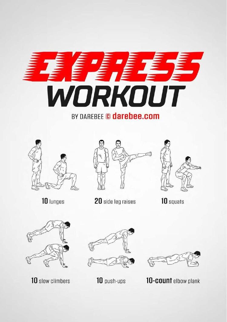 Express workout poster