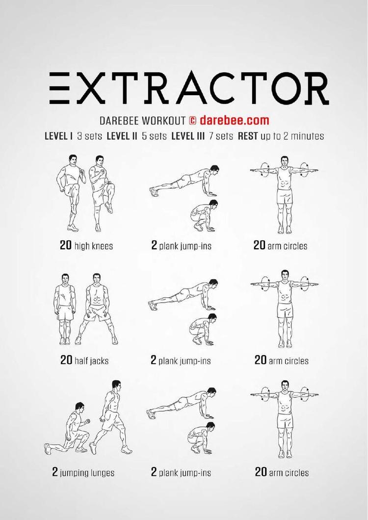 Extractor workout poster