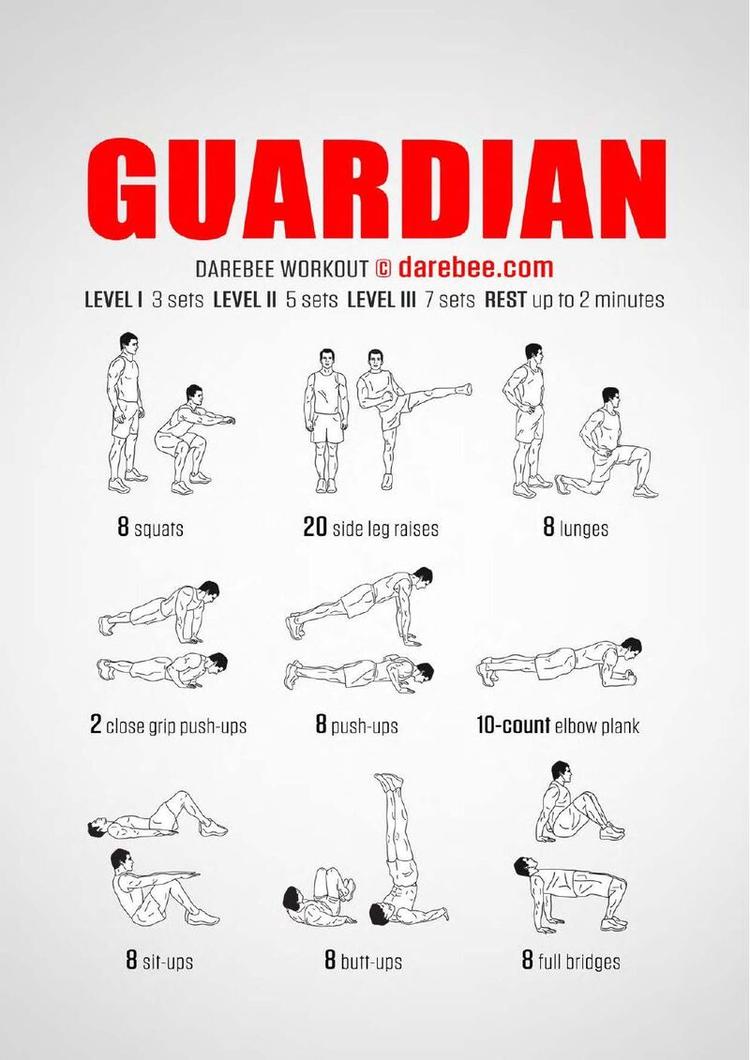 Guardian workout poster