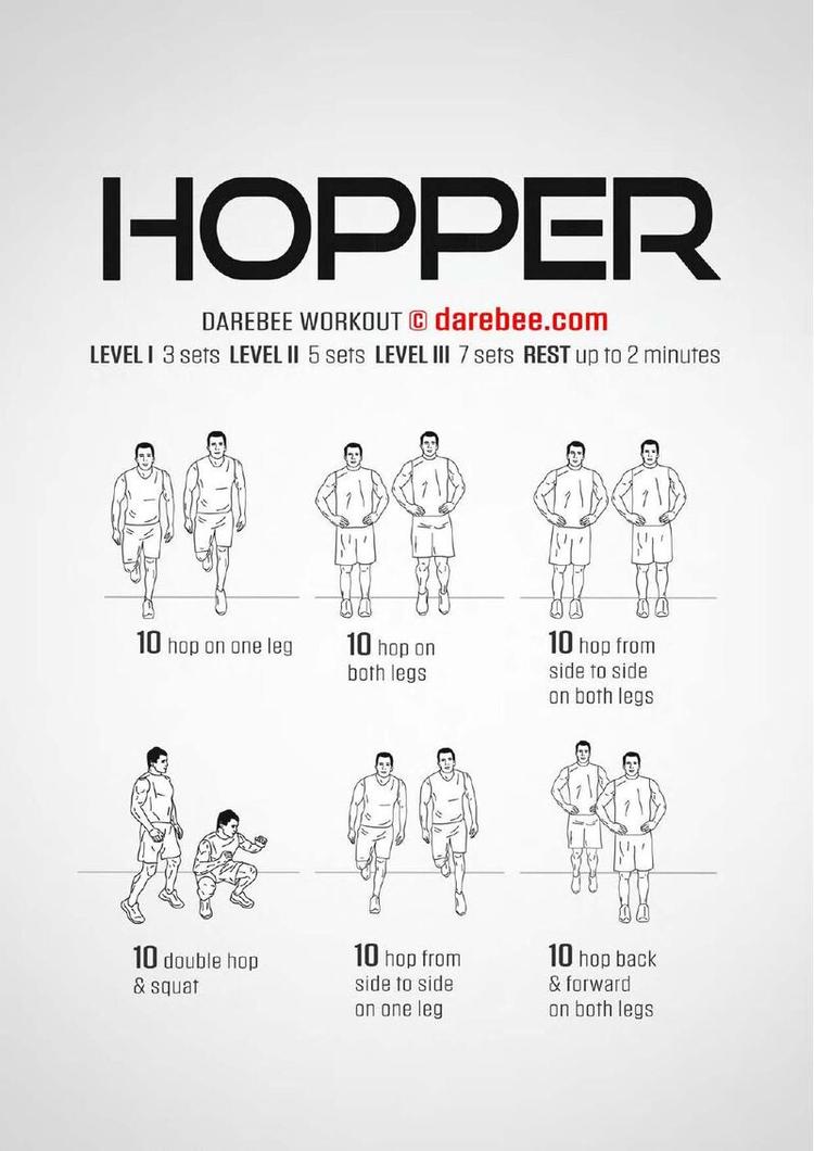 Hopper workout poster