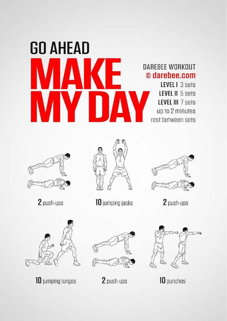 Make My Day workout poster