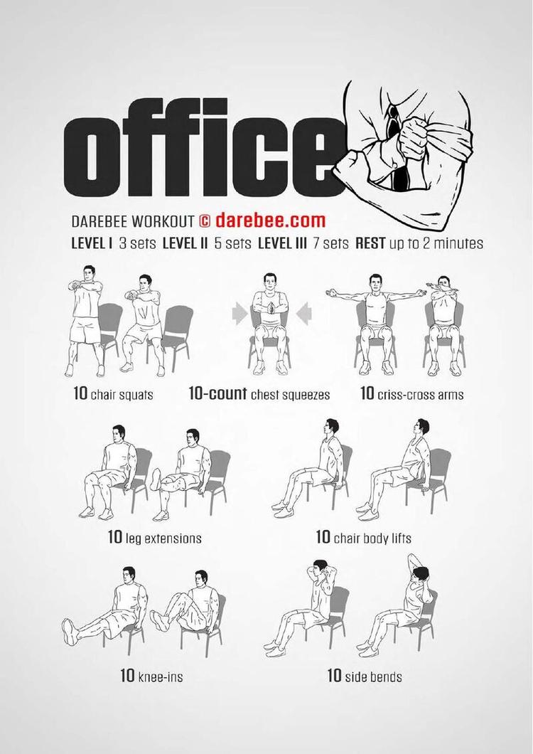 Office workout poster