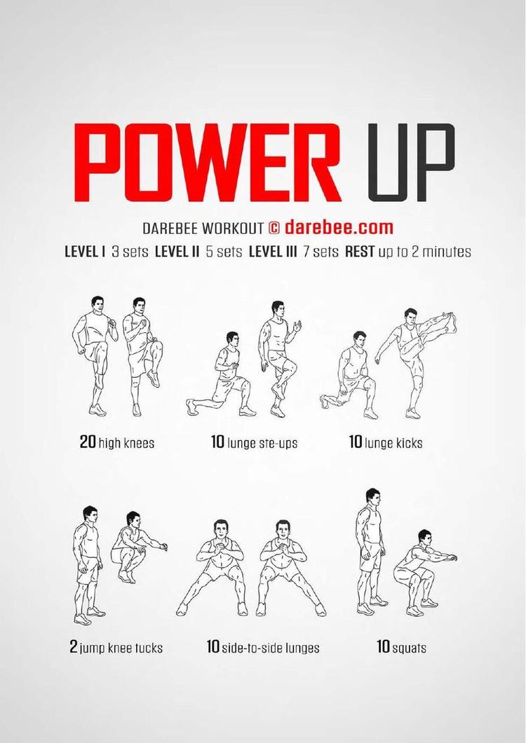 Power Up workout poster