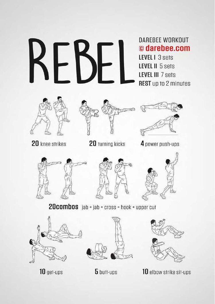 Rebel workout poster