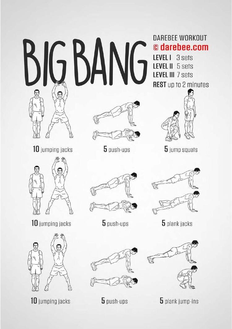 Big Bang workout poster