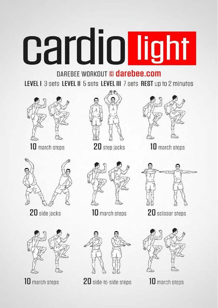 Cardio Light workout poster
