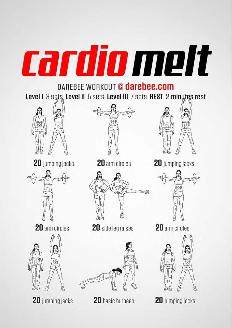 Cardio Melt workout poster