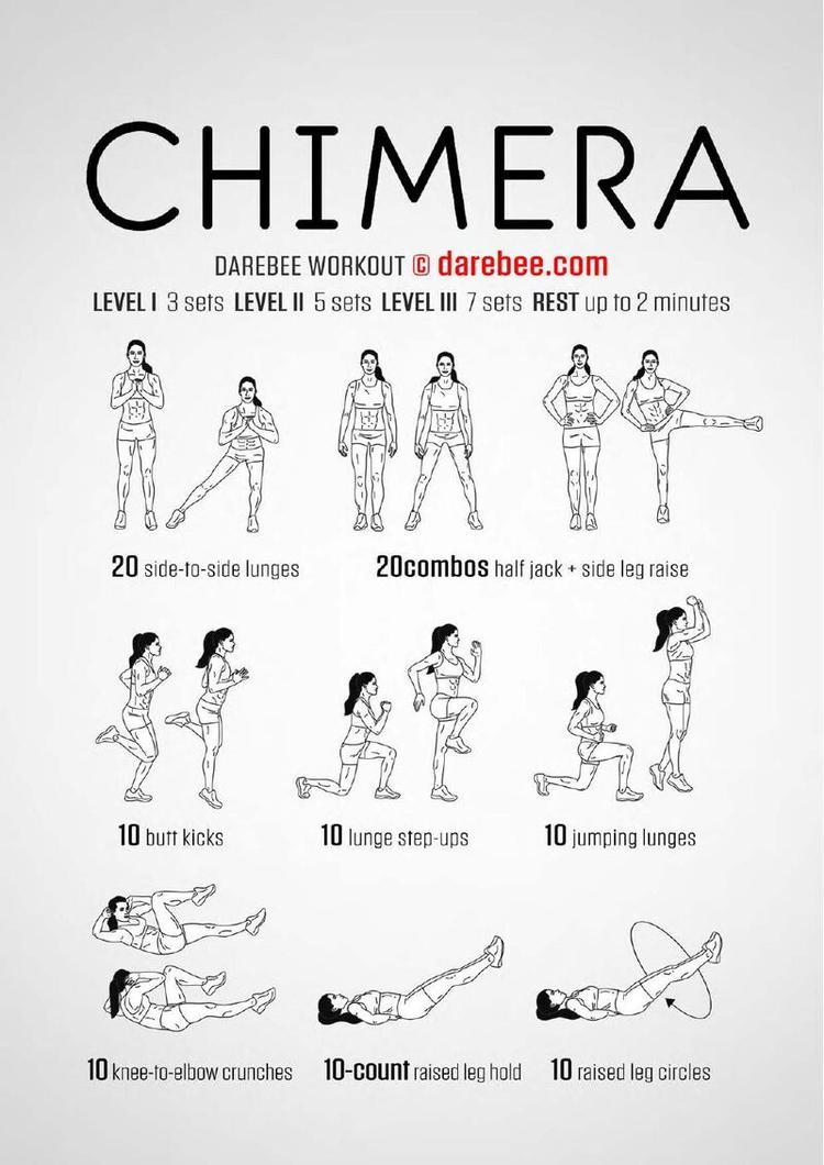 Chimera workout poster