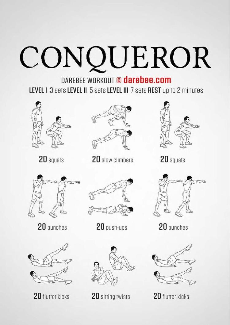 Conqueror workout poster
