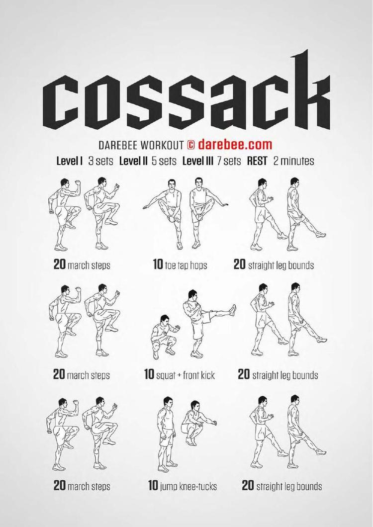 Cossack workout poster