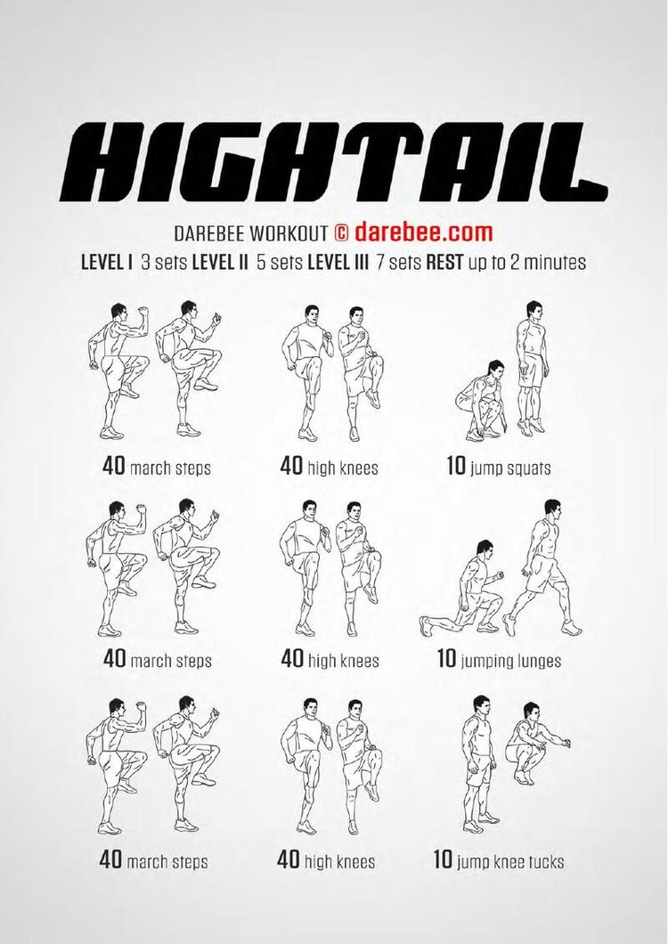 Hightail workout poster