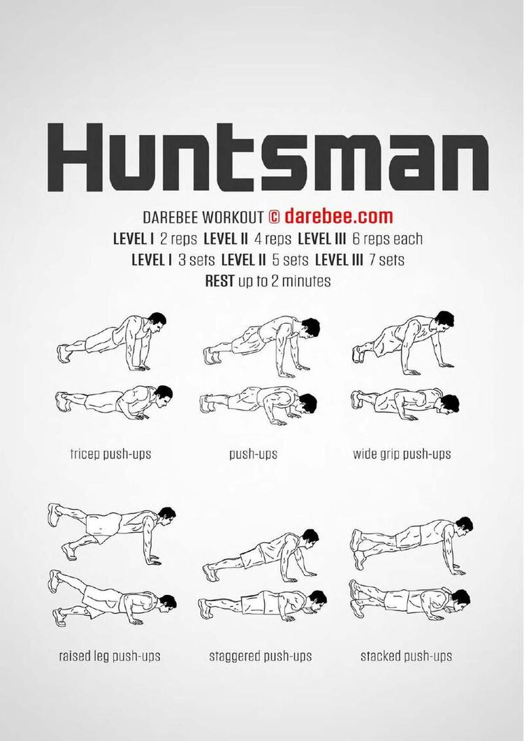 Huntsman workout poster