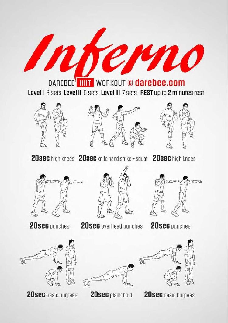 Inferno workout poster