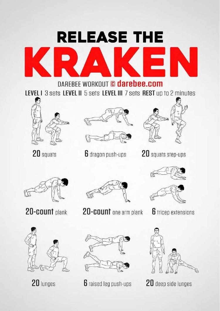 Kraken workout poster