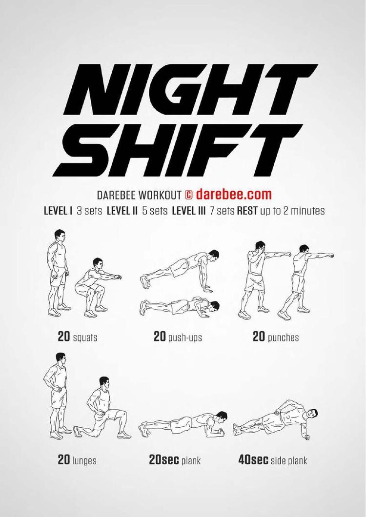 Night Shift workout poster