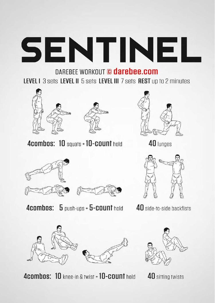 Sentinel workout poster