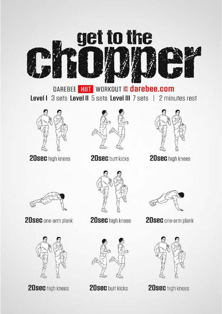 Chopper workout poster