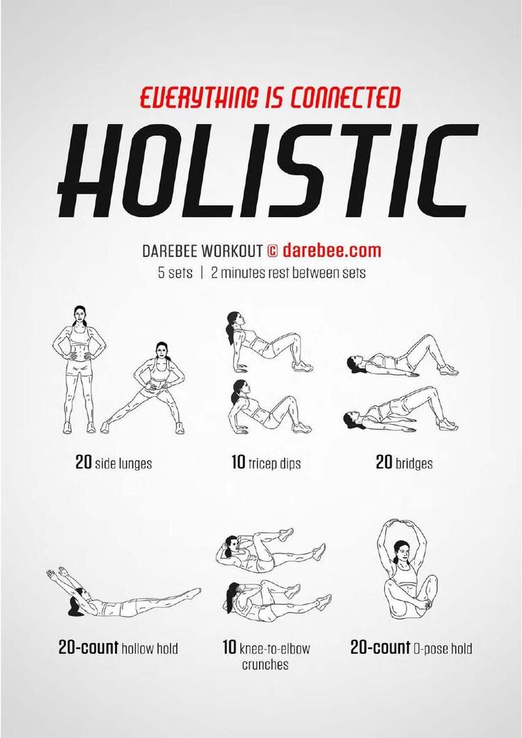 Holistic workout poster