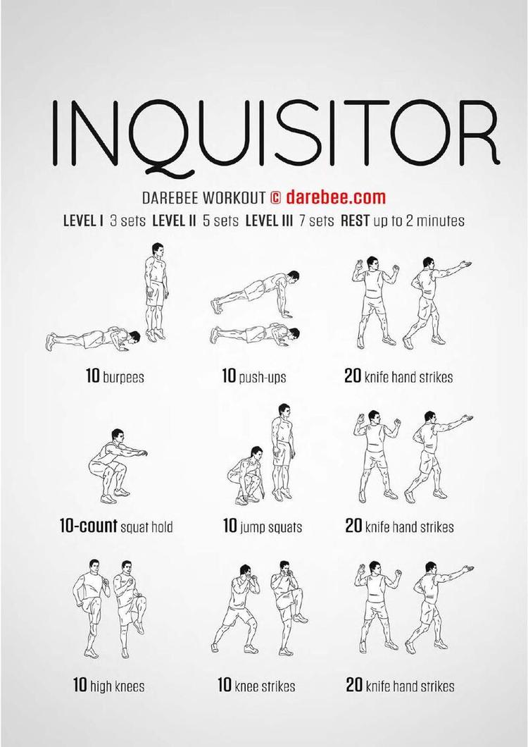 Inquisitor workout poster