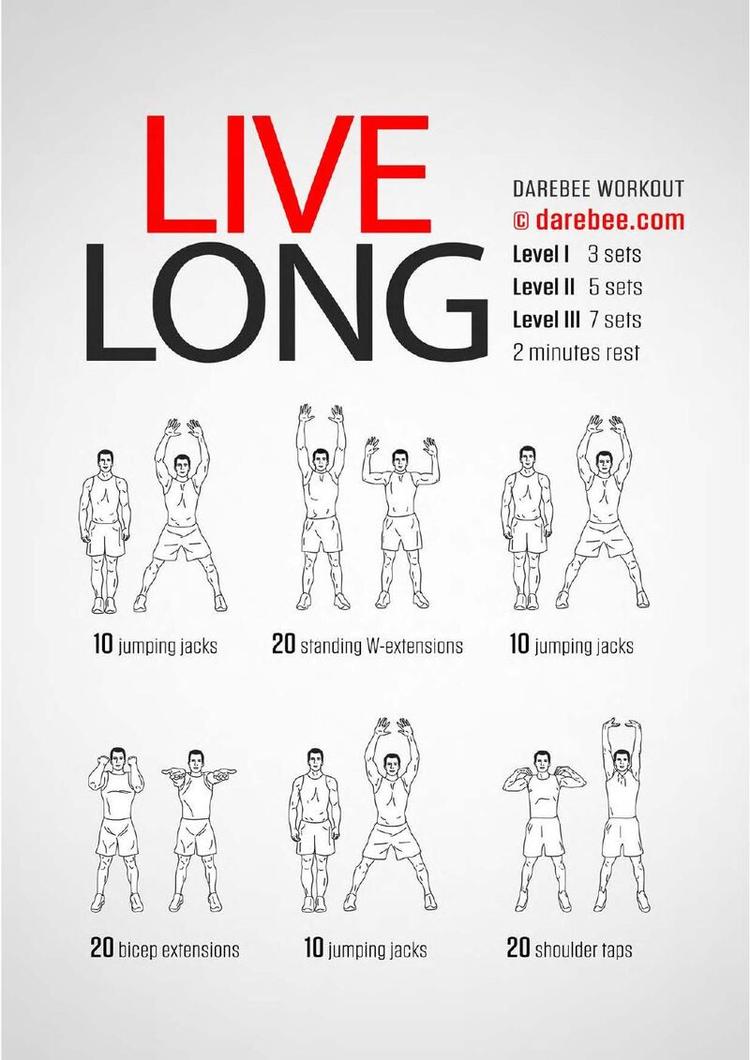 Live Long workout poster