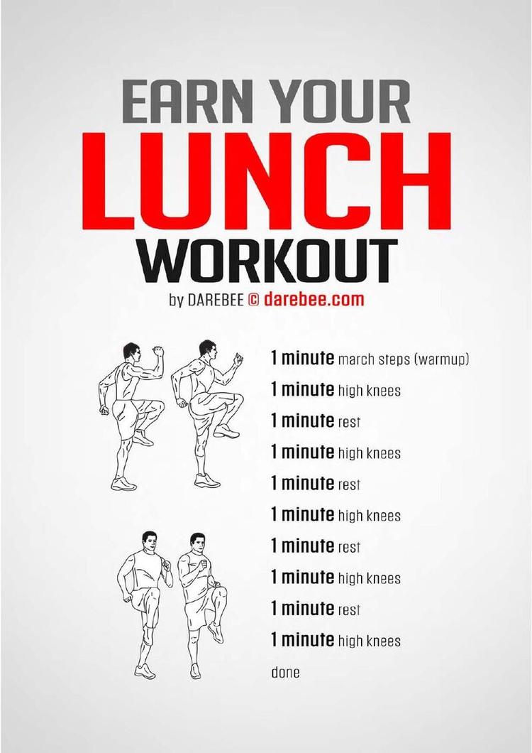 Lunch workout poster