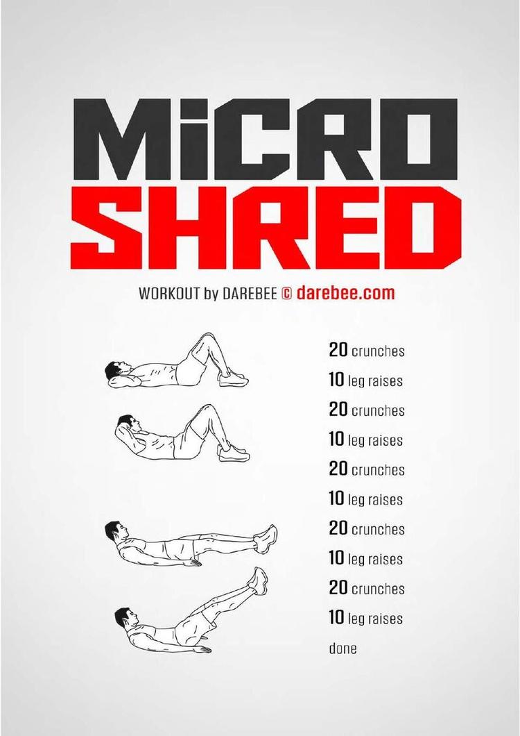 Micro Shred workout poster
