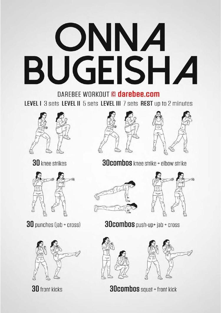 Onna Bugeisha workout poster