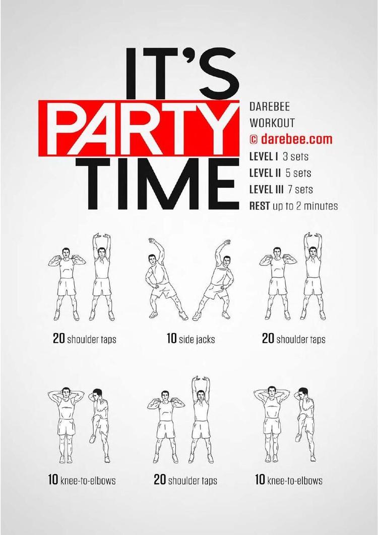 Party Time workout poster