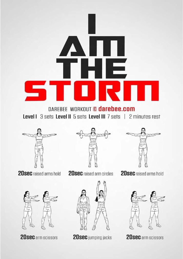 Storm workout poster