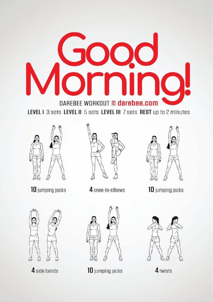 Good Morning workout poster