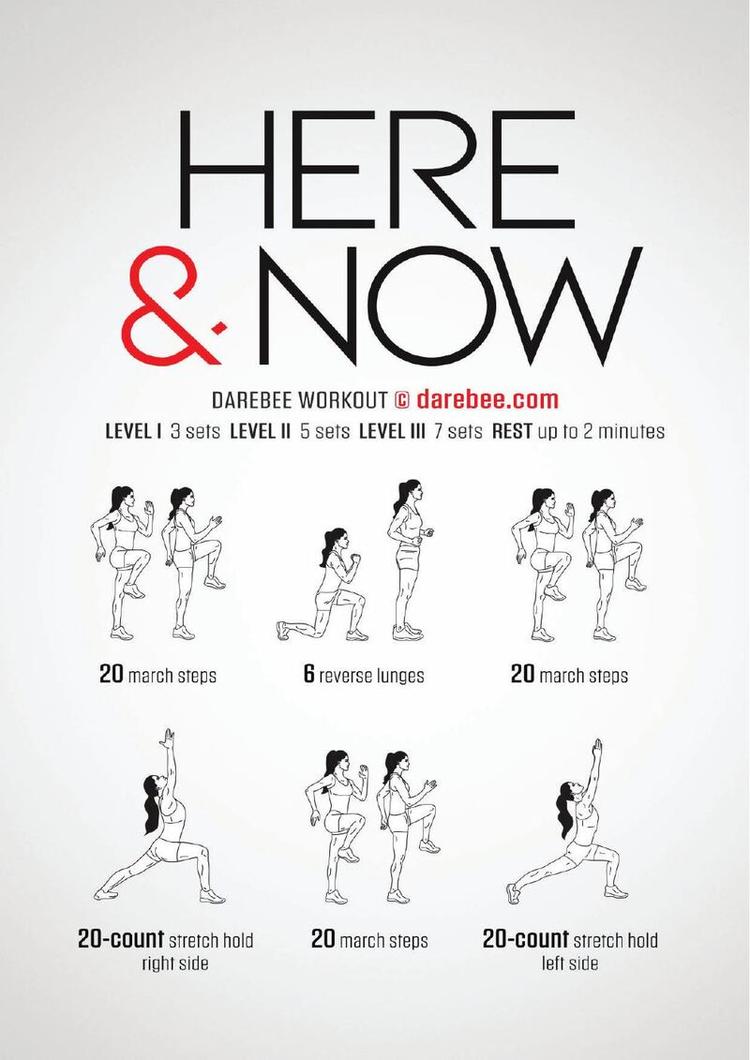 Here And Now workout poster