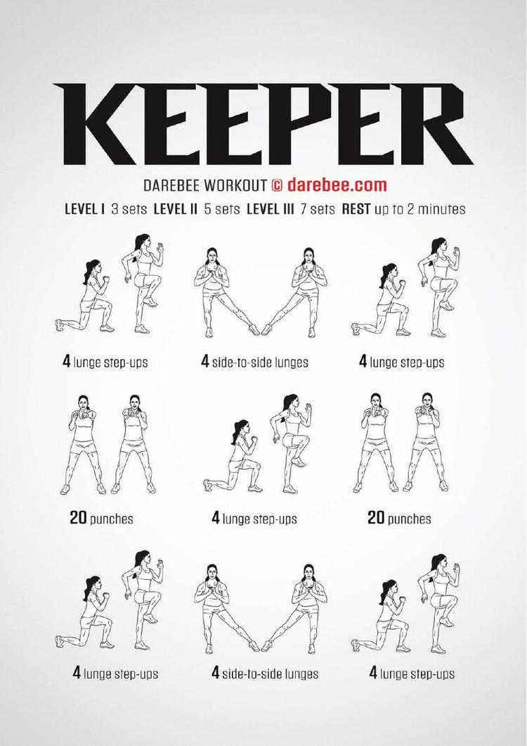 Keeper workout poster