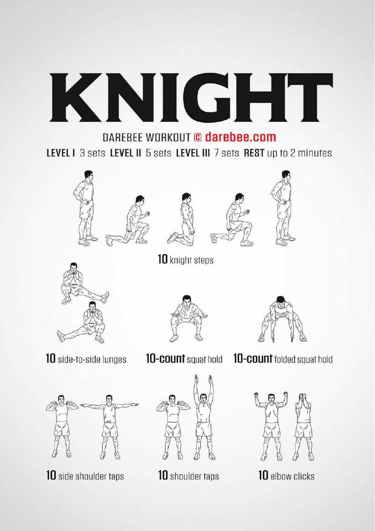 Knight workout poster