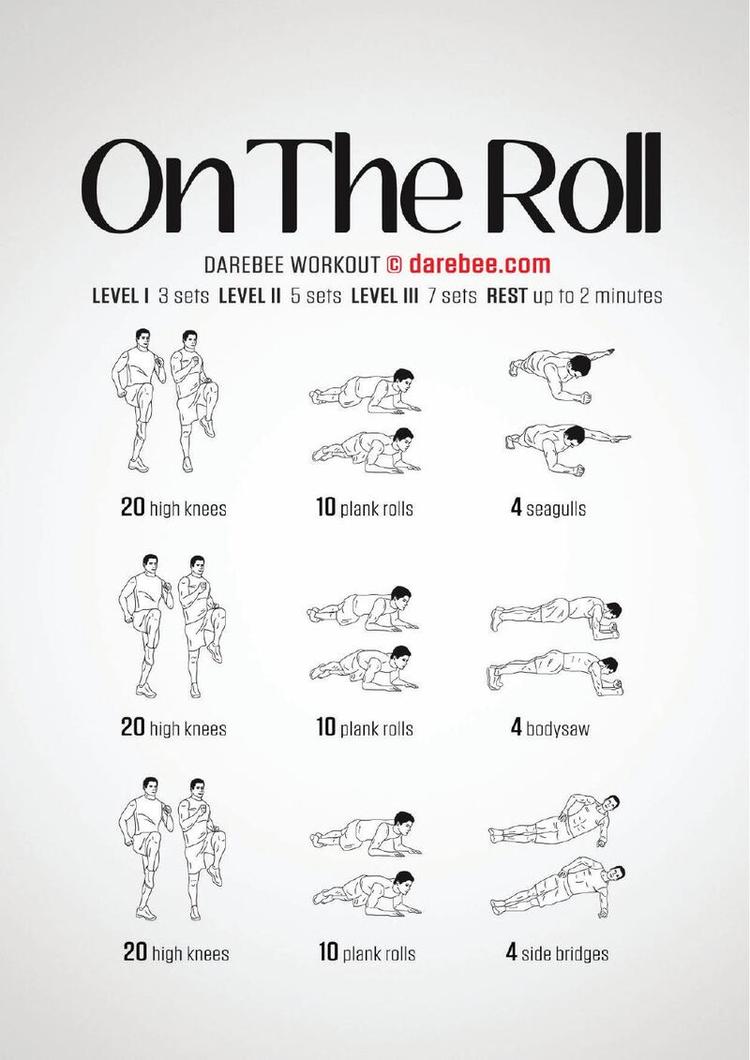 On The Roll workout poster