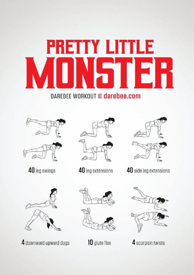 Pretty Little Monster workout poster