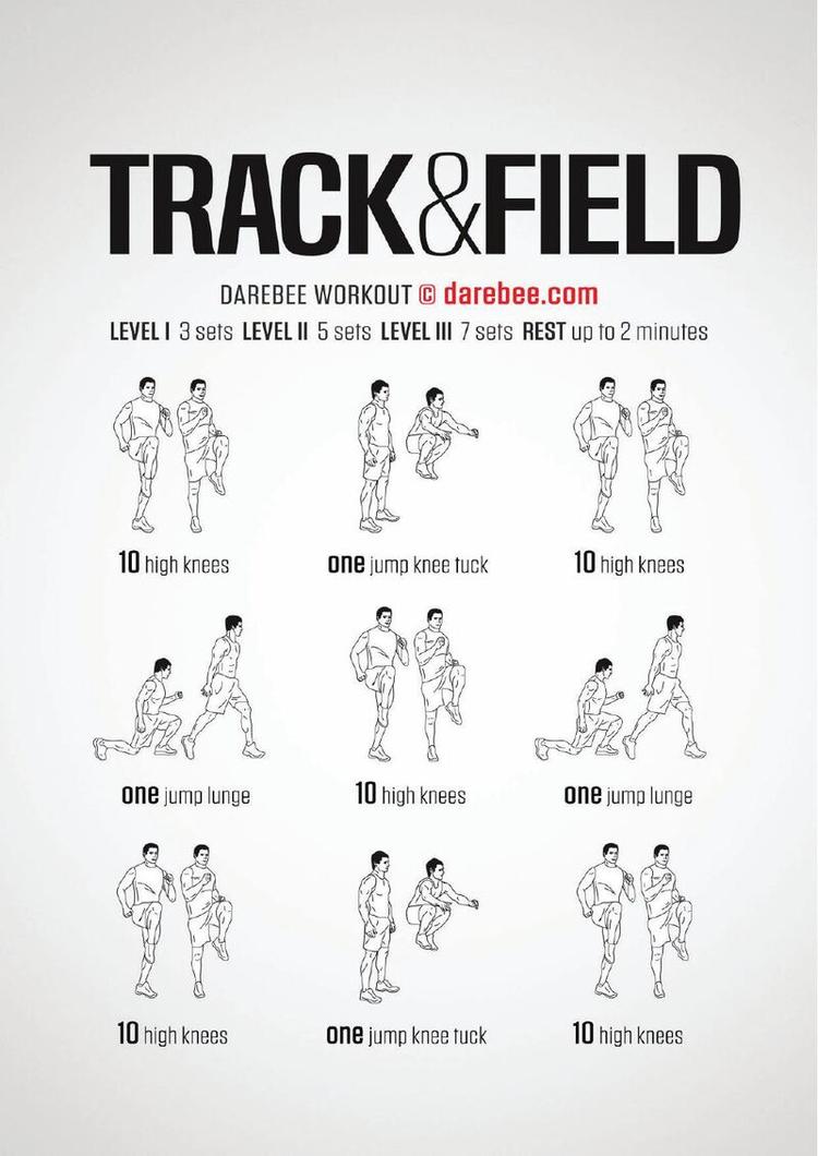 Track & Field workout poster