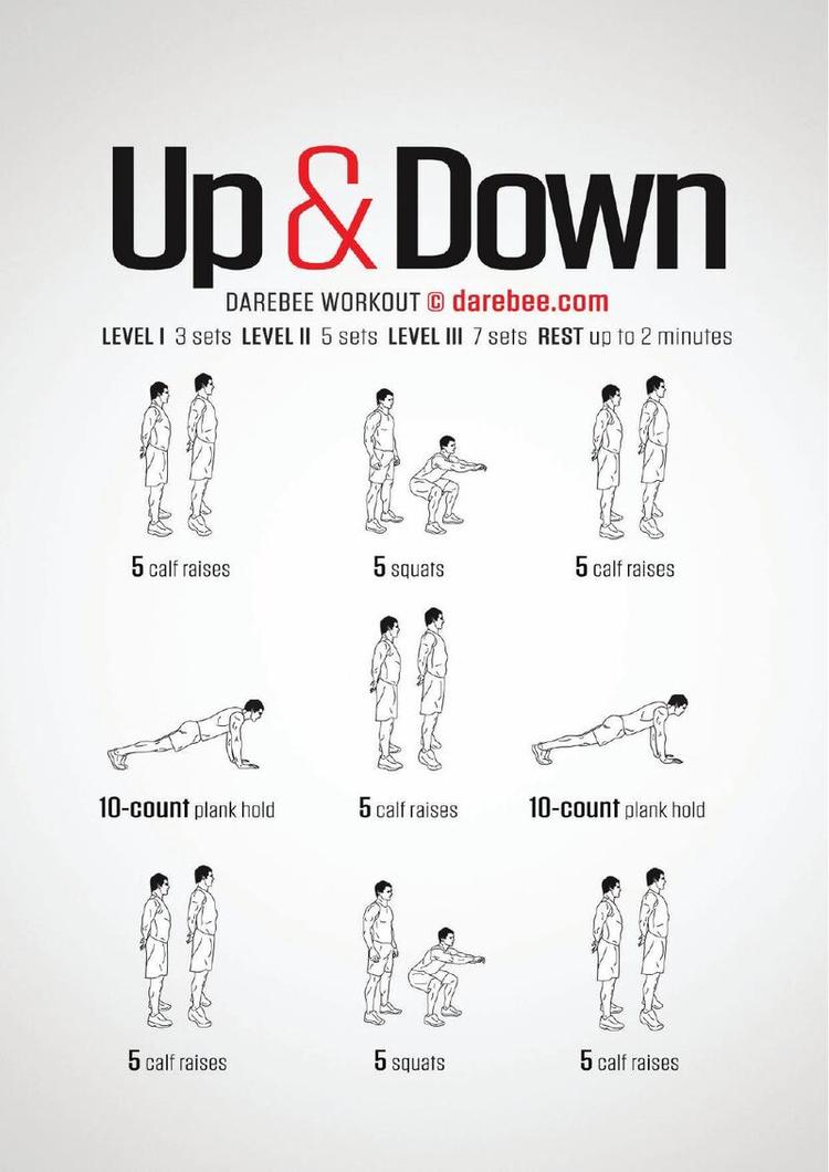 Up & Down workout poster